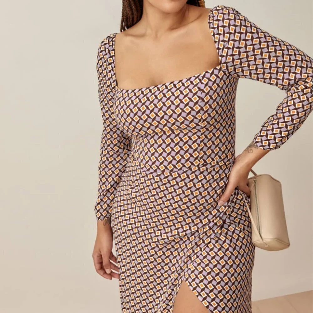 Reformation Hilda Dress in Plaza size 2 NWT